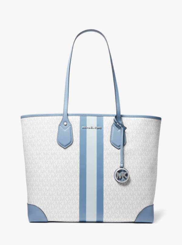 Damske Prenosná Taška Michael Kors Eva Large Logo Stripe Viacfarebný - Kabelky Michael Kors Vypredaj | JFLCI-9185
